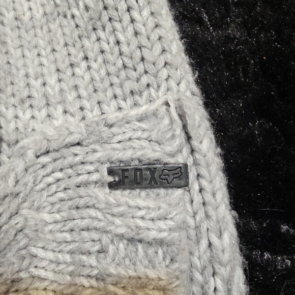 Fox Women's Heather Gray Knit Cardigan - Picture 3 of 5